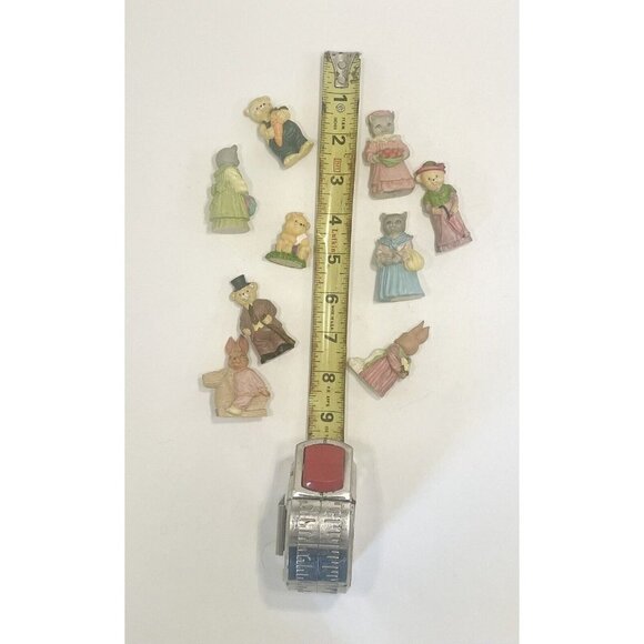 Lot of 9 Vintage J.C. Figurines Cats Bears Rabbits Resin Signed 1991 Bunny JC - Picture 9 of 9